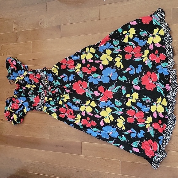 RIXO x Target Floral Off The Shoulder Puff Sleeve Dress 2 - Picture 3 of 10